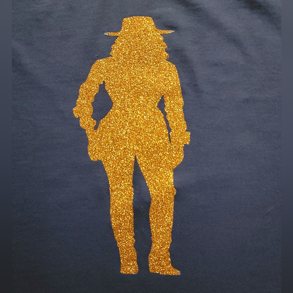 COWGIRL SILHOUETTE NWOT HAND CRAFTED - Picture 3 of 4
